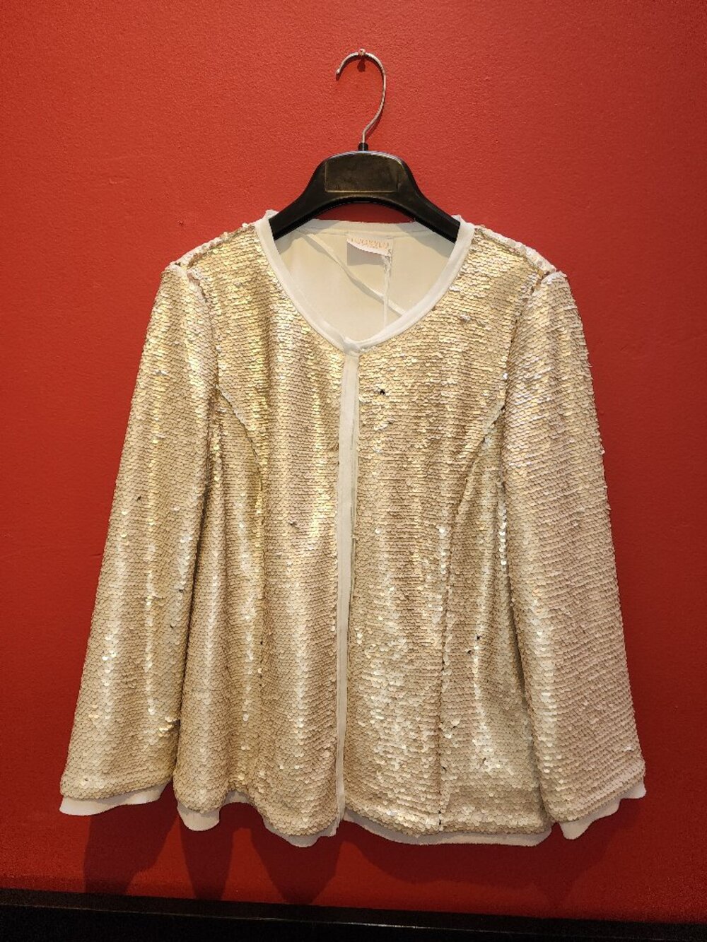 Sequin open front Jacket